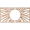 Ekena Millwork Hoover Wood Fretwork Pierced Ceiling Medallion, Cherry, 38"W x 19"H x 14 1/4"ID x 3/8"T CMWP38X19X0375HOCH - alternate 4